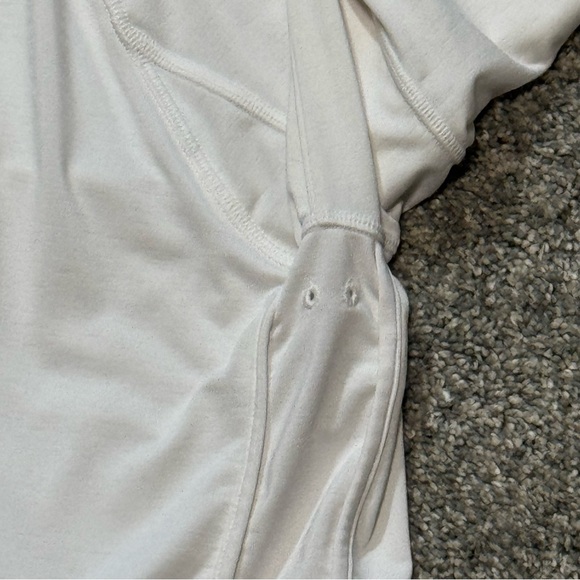 Athleta Pacific Baja UPF White Jacket Size Large Lightweight Zip-Up Hoodie - Picture 8 of 11